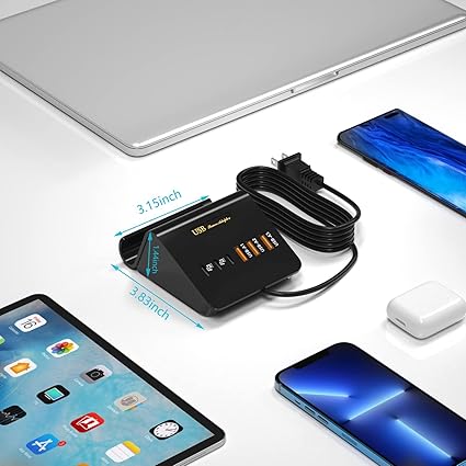 *Brand NEW*6-Port (3 USB-C and 3 USB-A) Desktop Fast Charging Station for iPhone 14/13/12,Samsung Galaxy S23/S