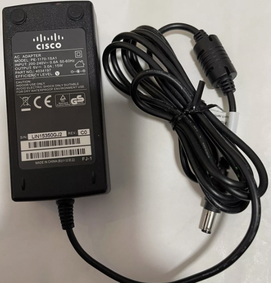 *Brand NEW*Cisco 5V 3.0A 15W AC Adapter P/N 4034197 PE-1170-1SA1 Power Supply