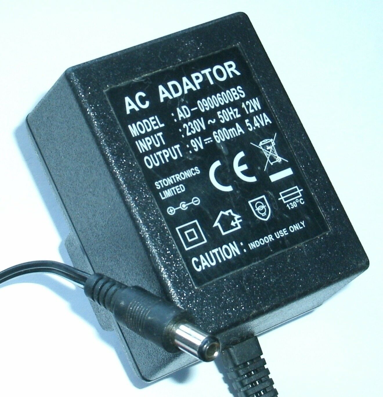 NEW 9V 600mA AD-0900600BS AC ADAPTER