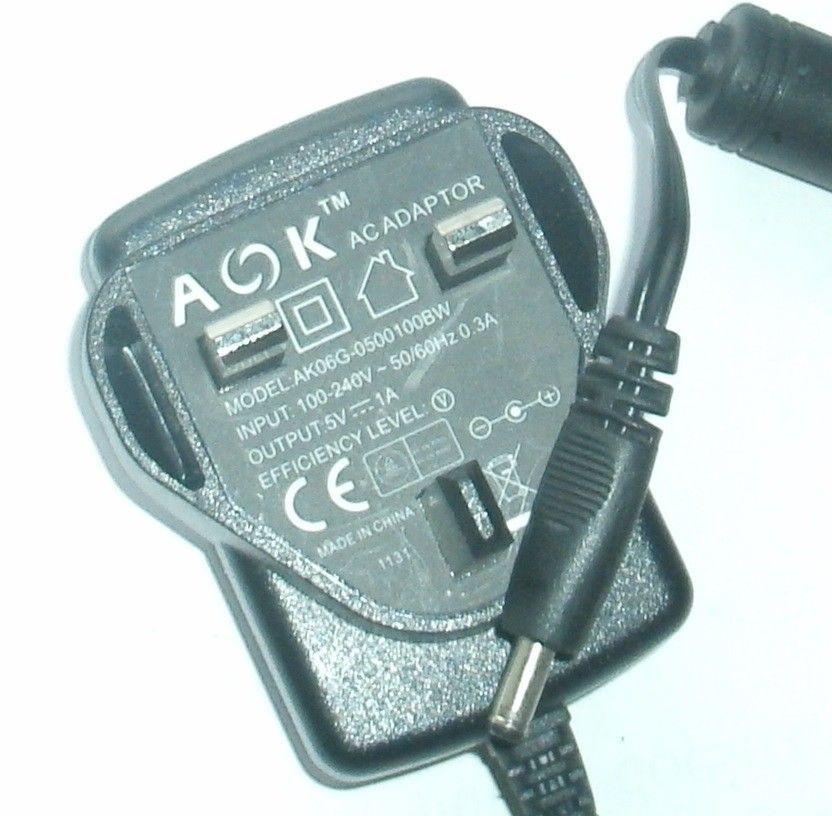 NEW 5V 1A AOK AK06G-0500100BW AC ADAPTER