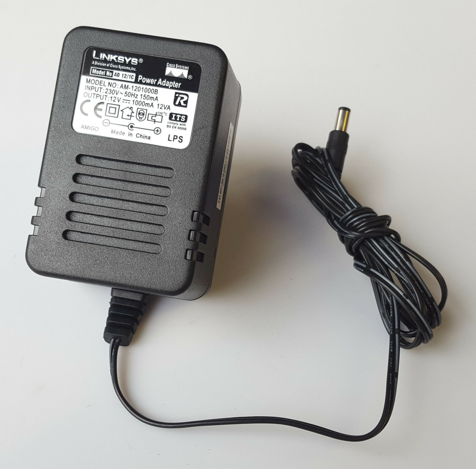 New 12V 1000mA UK PLUG LINKSYS AM-1201000B Power Supply AC ADAPTER