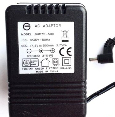 NEW 7.5V 500mA GREEN BHD75-500 AC ADAPTER