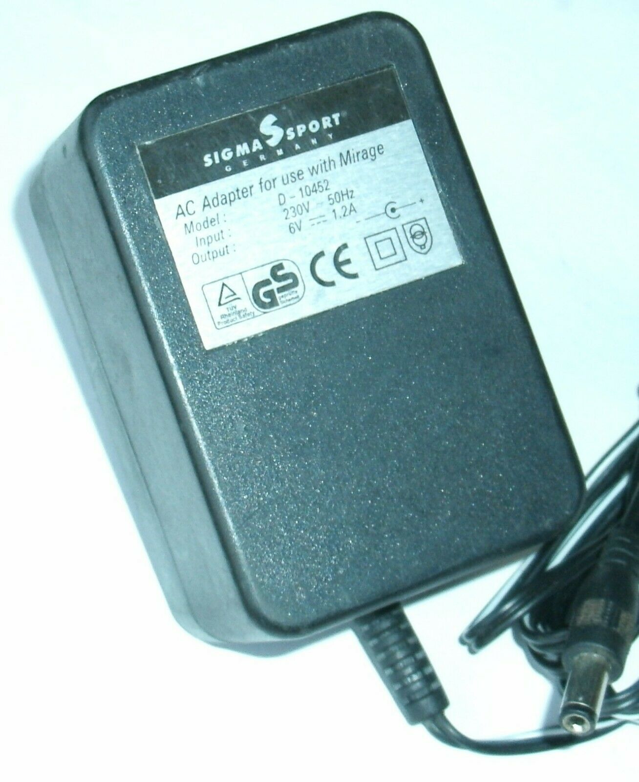 New 6V 1.2A SIGMA SPORT D-10452 Power Supply AC ADAPTER