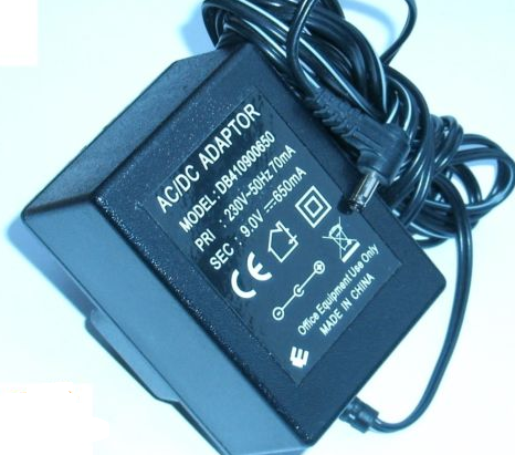 NEW 9V 650mA DB410900650 AC/DC POWER ADAPTER