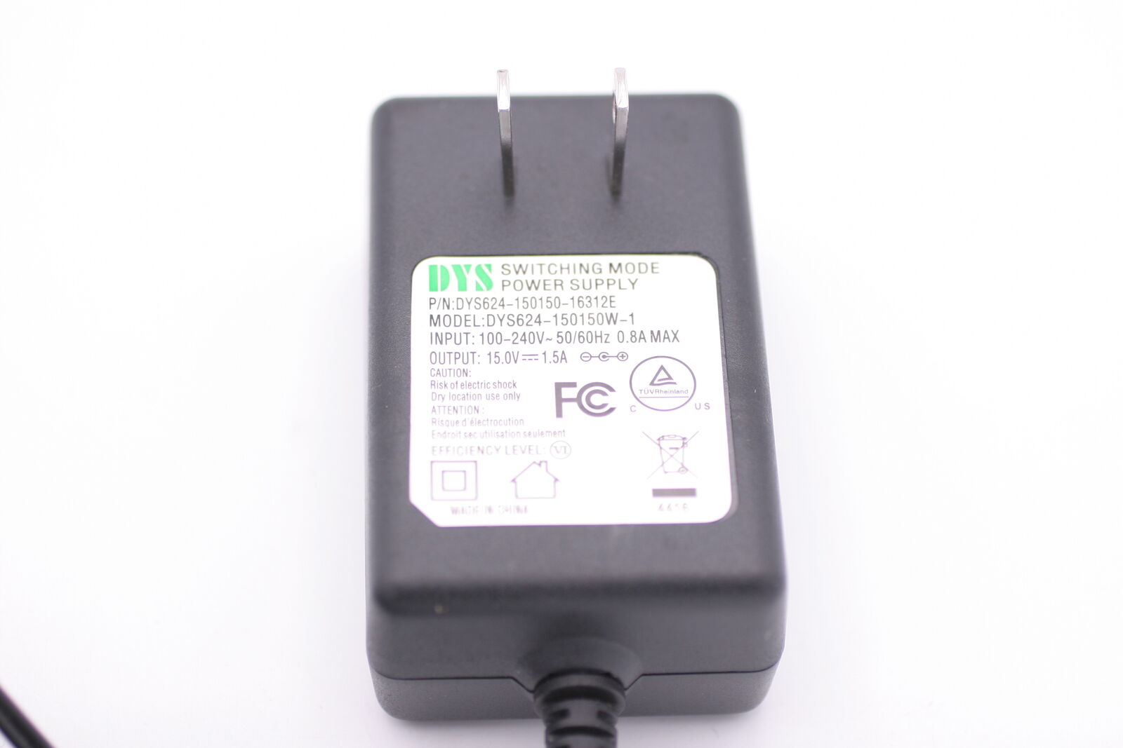 NEW 9V 800mA DYS Switching DYS624-150150W-1 AC Adapter