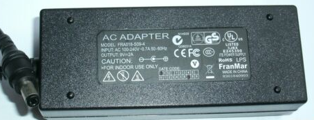 NEW 9V 2A Franmar FRA018-S09-4 Ac Adapter Netzteil