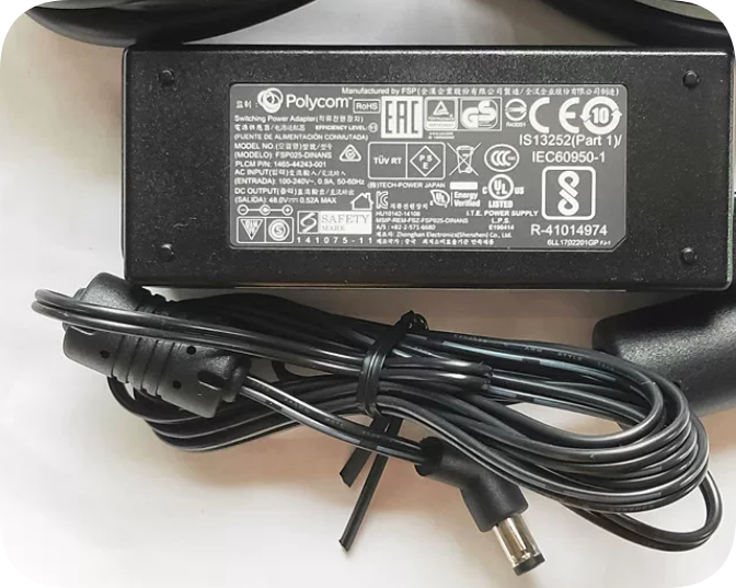 *Brand NEW* FSP025-DINANS Polycom Conference Phone 48V 0.52A Power Adapter Power Supply