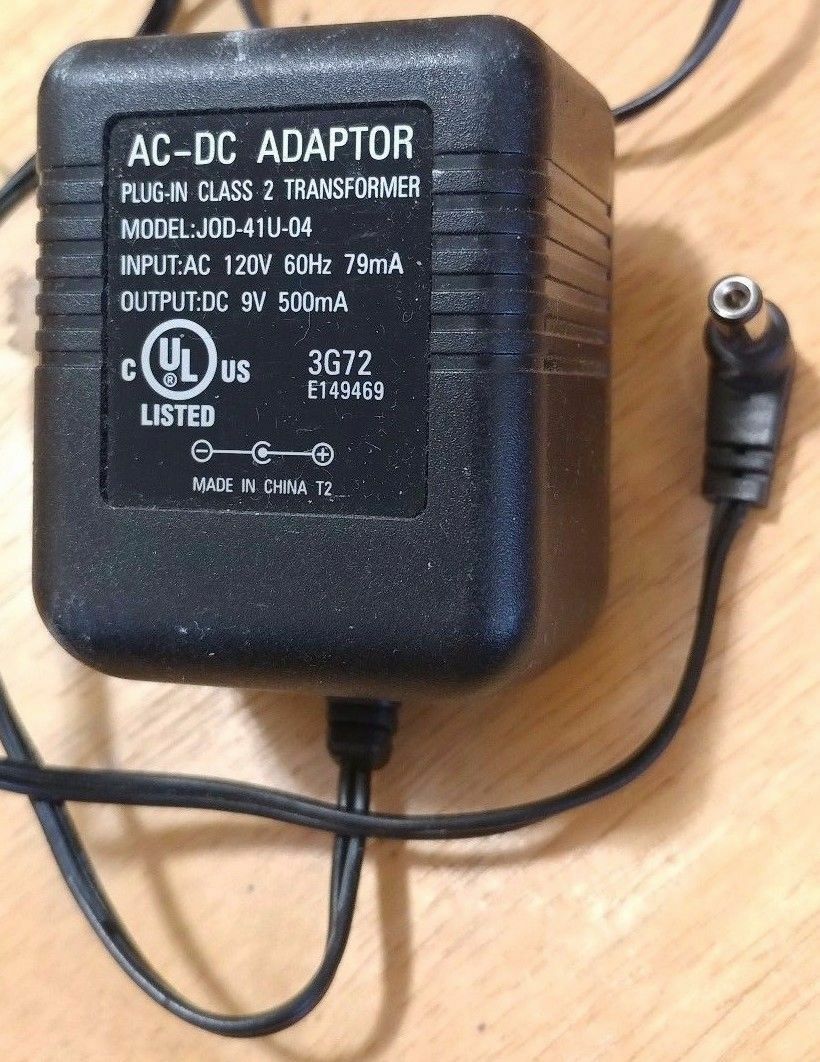 New 9V 500mA JOD-41U-04 Class 2 Transformer Power Supply Ac Adapter