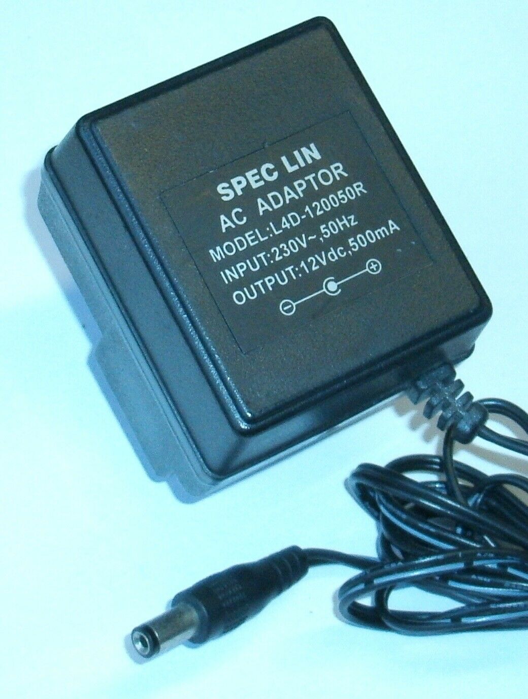 NEW 12VDC 500mA SPEC LIN L4D-120050R AC ADAPTOR