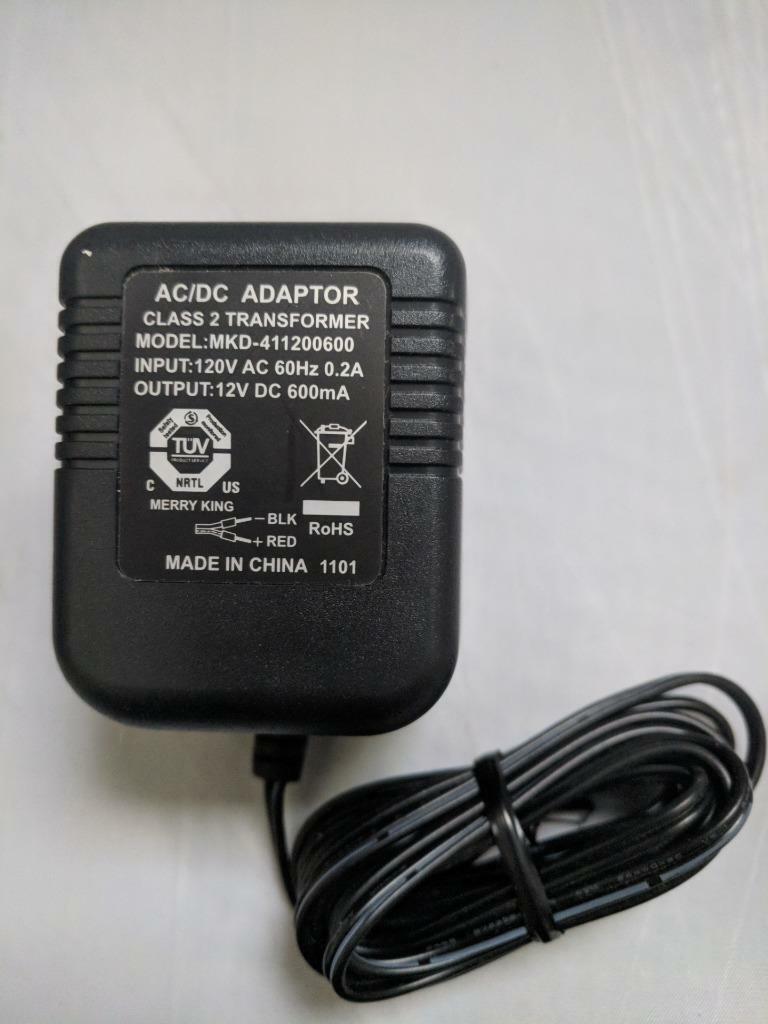 New 12V 600mA MDK-411200600 Class 2 Transformer Power Supply Ac Adapter