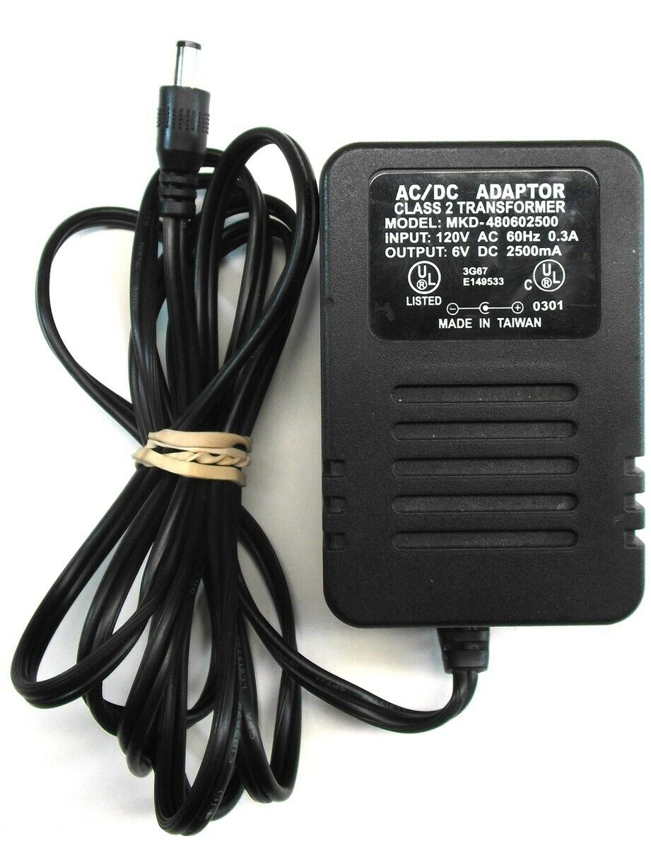 New 6V 2.5A MKD-480602500 Class 2 Transformer Power Supply Ac Adapter