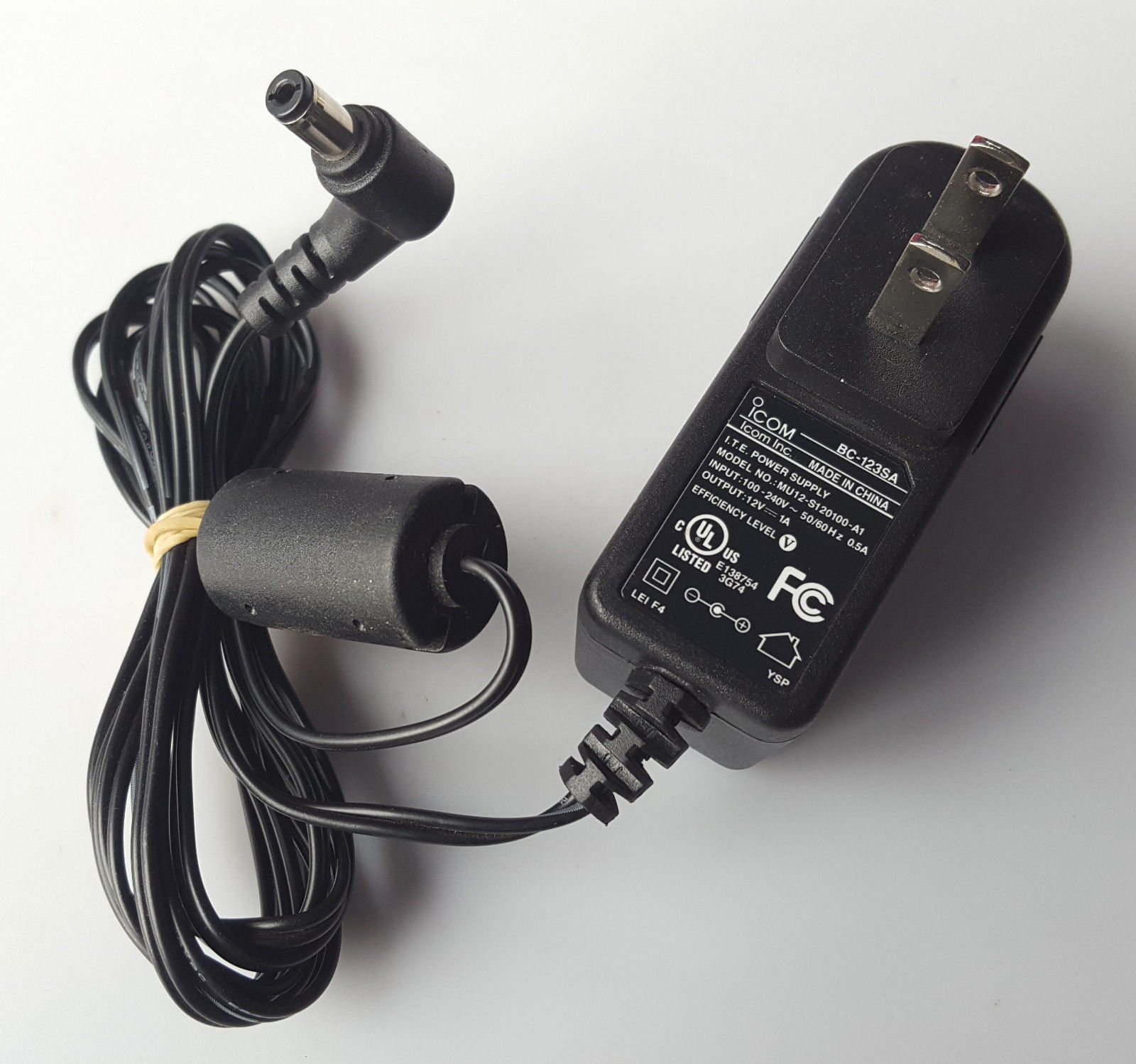 NEW 12V 1A ICOM MU12-S120100-A1 AC/DC POWER SUPPLY ADAPTER - Click Image to Close