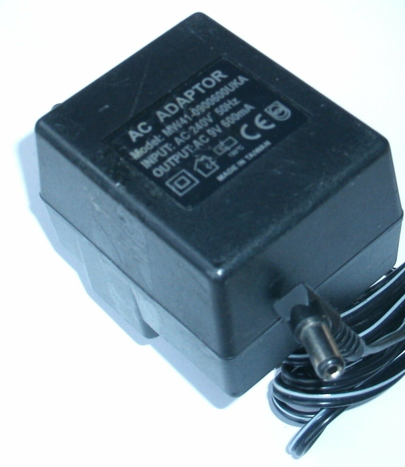 New 9V 600mA UK PLUG MW41-0900600UKA Power Supply AC ADAPTER