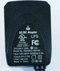 NEW 5V 1.5A Audio/Video Power Supply NSA6EU-050100 AC/DC Adapter US plug - Click Image to Close