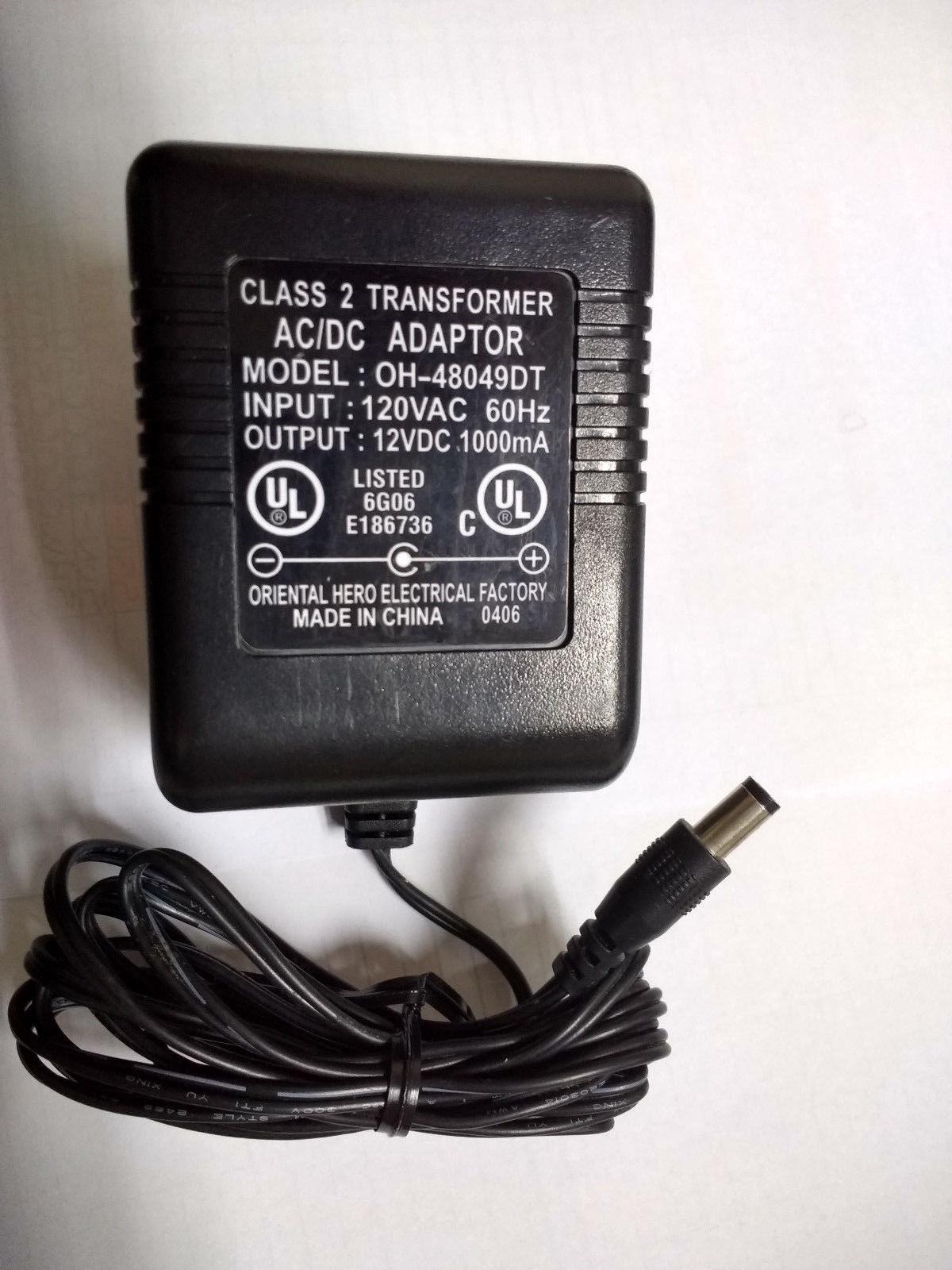 NEW 12V 1A Oriental Hero OH-48049DT AC Adapter For Tablets