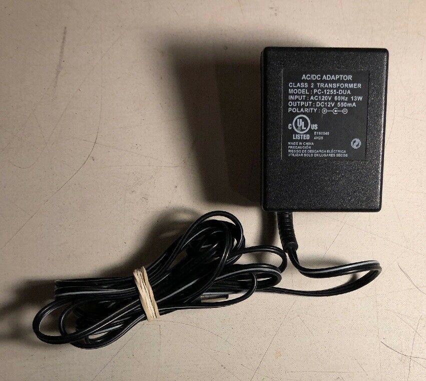 New 12V 550mA PC-1255-DUA Class 2 Transformer Power Supply Ac Adapter