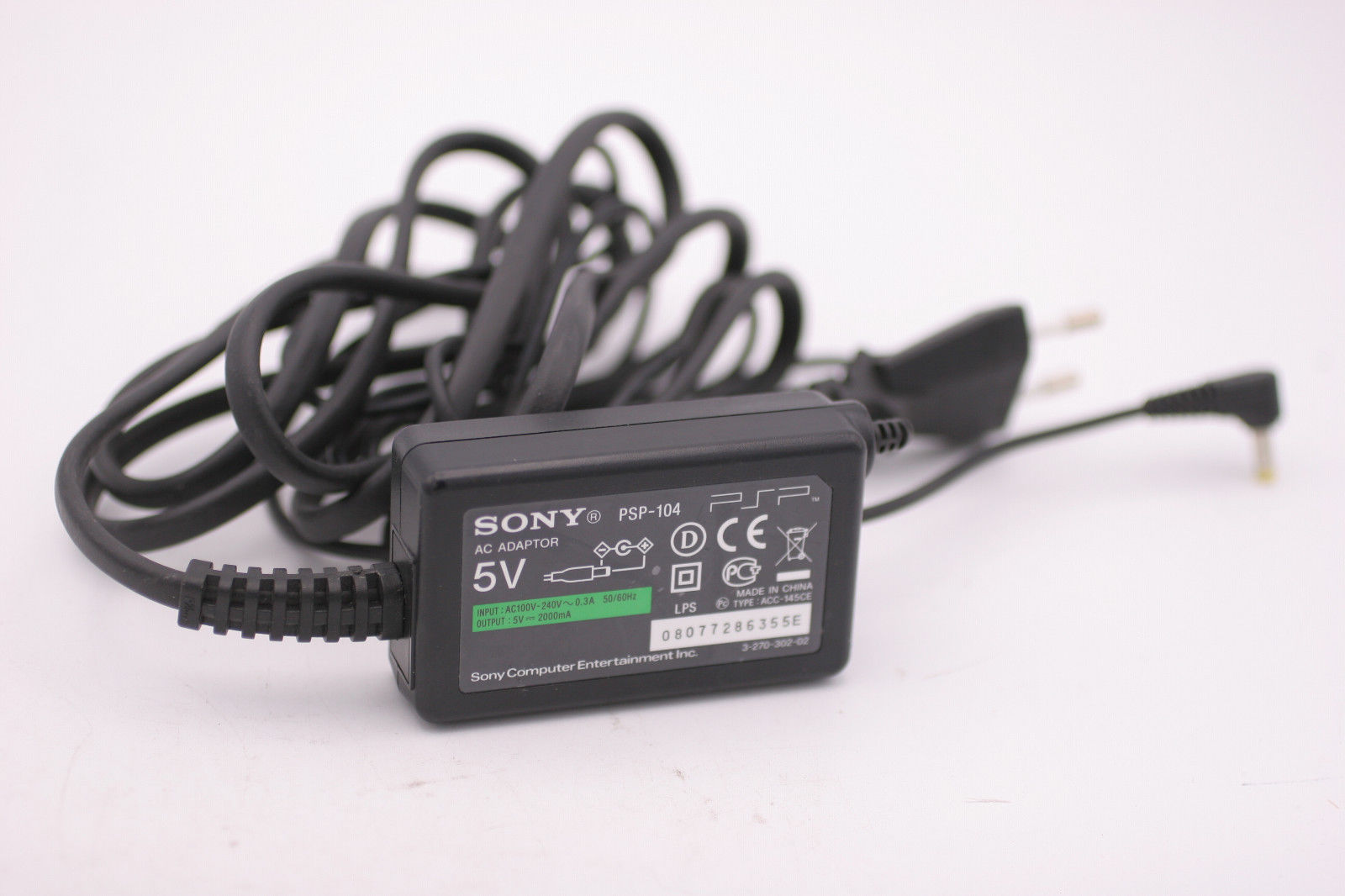 NEW 5V 2A SONY PSP official PSP-104 AC Adapter