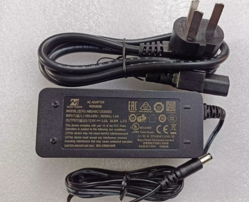 *Brand NEW*Original MASS POWER NBS40C120300B3 12V 3A AC/DC ADAPTER Power Supply