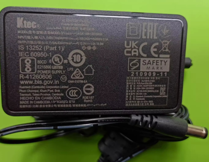 *Brand NEW*Original Ktec 12V 1.5A AC/DC ADAPTER KSA-24W-120150D5 Power Supply