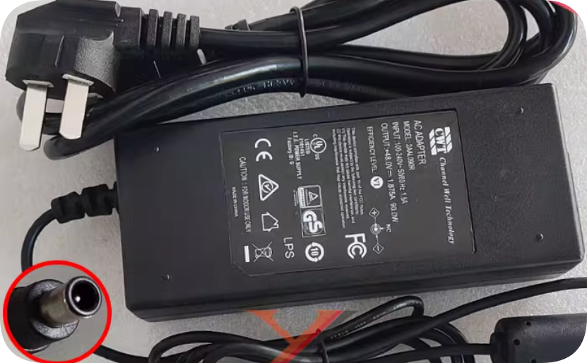 *Brand NEW*CWT Qiaowei 48V 1.875A Power Adapter CAM090481 / 2AAL090R with Pin 2AAL090R Charging Cable Transfor
