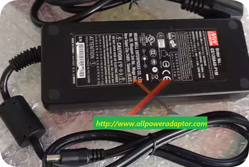 *Brand NEW*MW Mean Well 48V 2.5A Power Adapter GS120A48 Charging Cable GS120A48-P1M Transformer 120W
