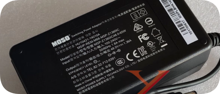 *Brand NEW*US Standard MOSO 48V 1.36A 65W Power Adapter MSA-Z1360IC48.0-65W-Q MSP-Z1360IC48.0-65W for Hikvisio