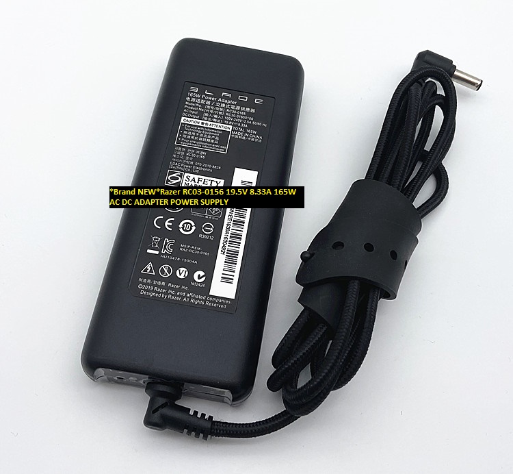 *Brand NEW*Razer RC03-0156 19.5V 8.33A 165W AC DC ADAPTER POWER SUPPLY