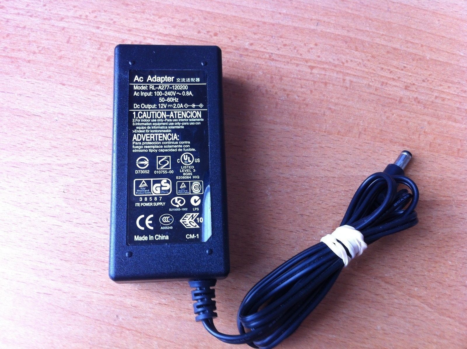 NEW 12V 2A NOTEBOOK RL-A277-120200 Power Supply AC Adapter