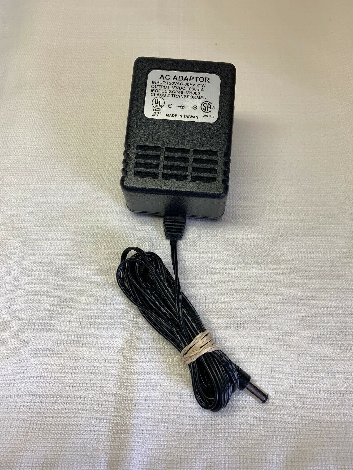 New 15V DC 1A SCP48-151000 Class 2 Transformer Power Supply Ac Adapter