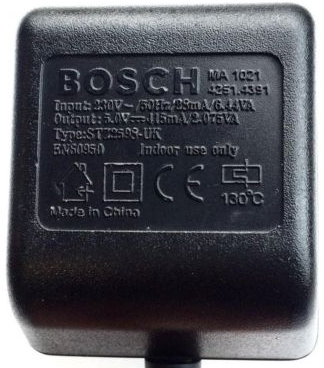 NEW 5V 415mA Bosch ST22598-UK AC Adapter