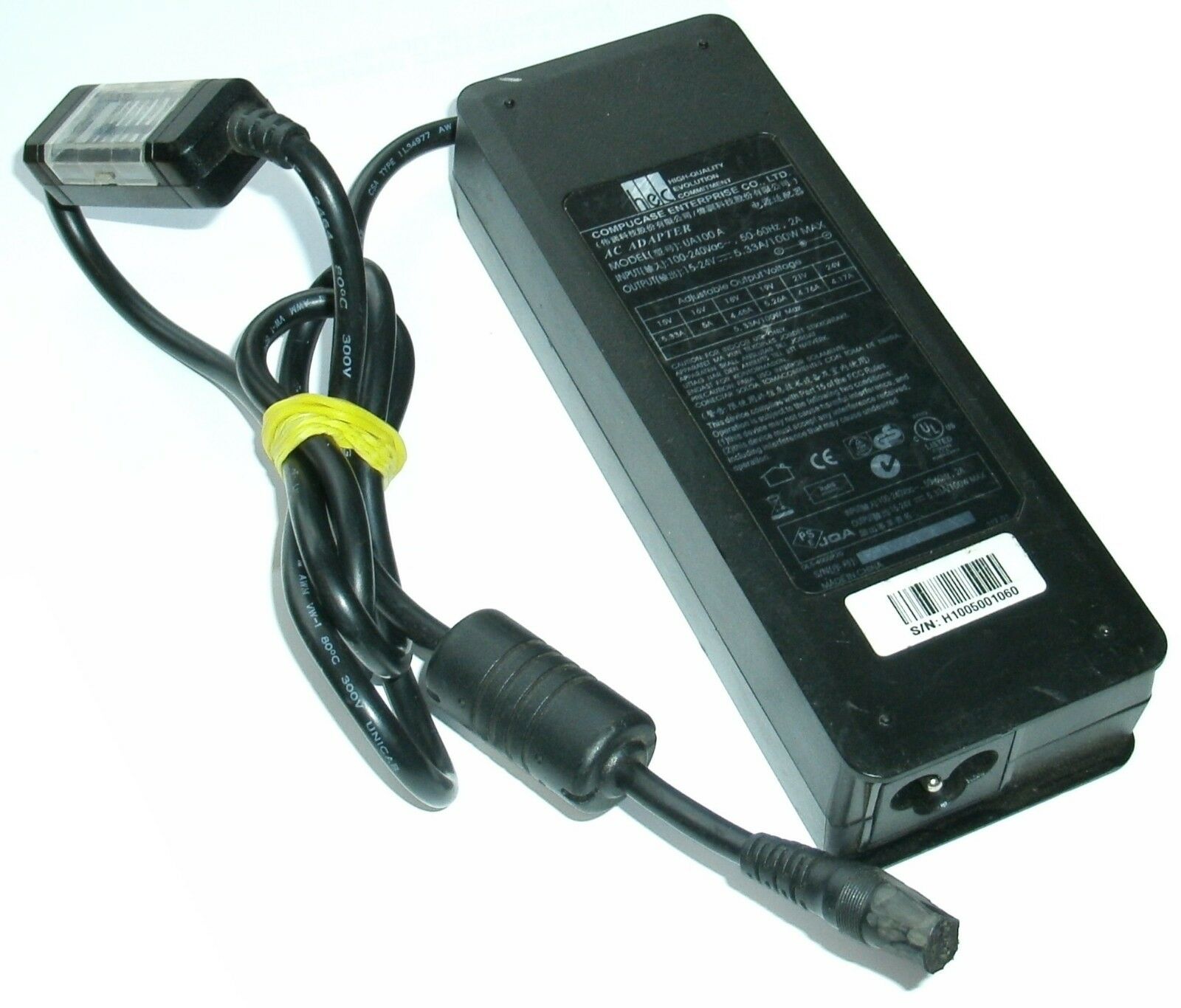 New 15-24V 5.33A HEC UA100A Power Supply Ac Adapter