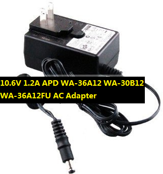 *Brand NEW* 10.6V 1.2A AC Adapter APD WA-36A12 WA-30B12 WA-36A12FU - Click Image to Close
