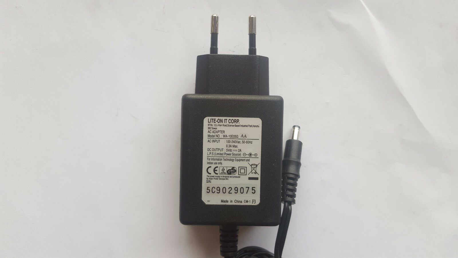 NEW 5V 2A LITE-ON WA-10E05G IT CORP AC ADAPTER - Click Image to Close