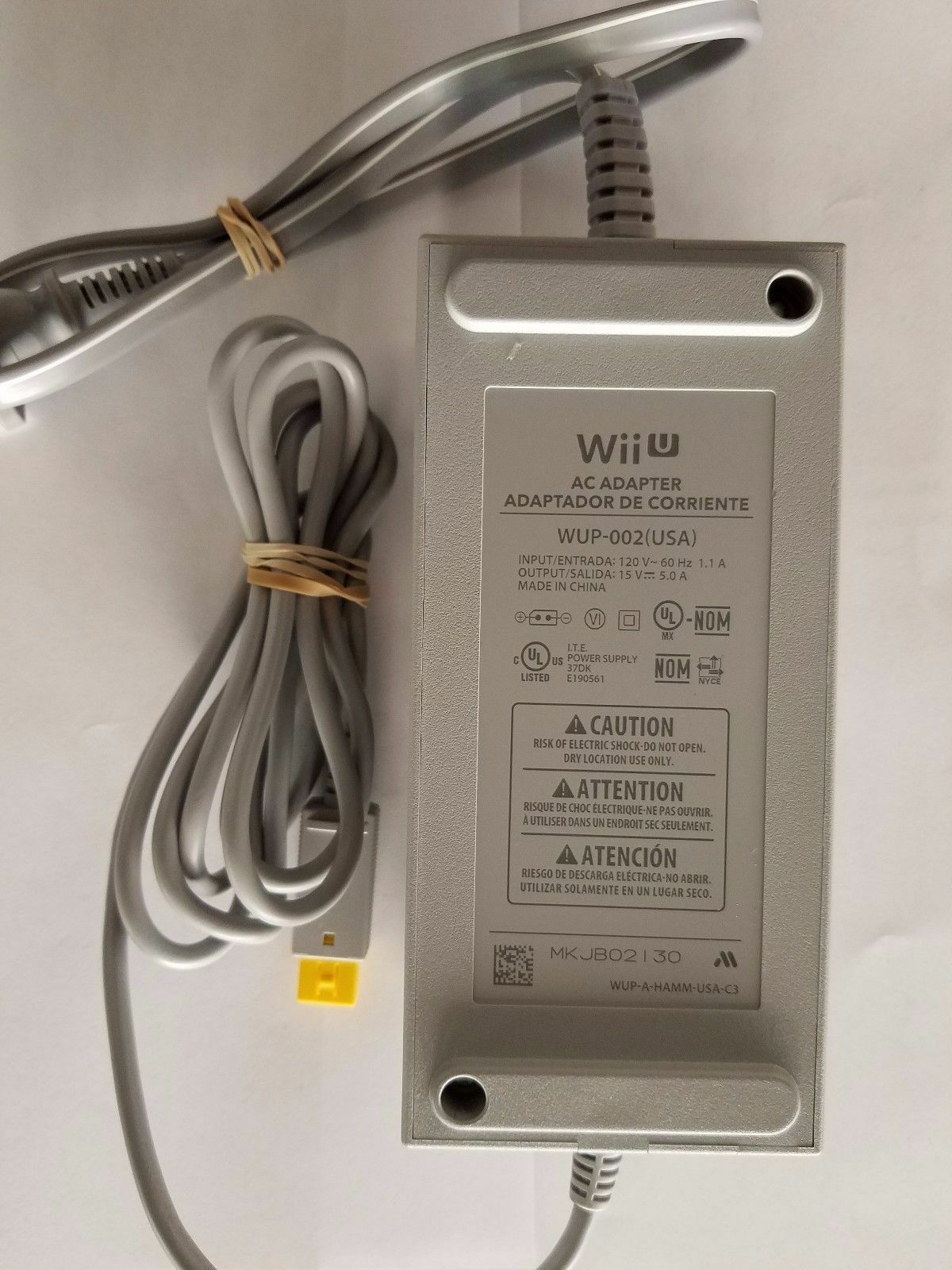 NEW 15V 5A Wii U CONSOLE WUP-002 AC POWER ADAPTER - Click Image to Close