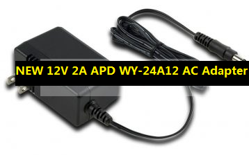 *Brand NEW* 12V DC 2A APD WY-24A12 AC Adapter - Click Image to Close