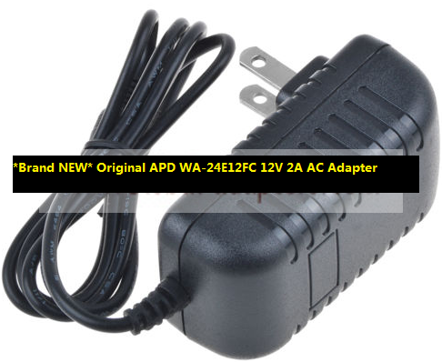 *Brand NEW* Original APD WA-24E12FC 12V 2A AC Adapter - Click Image to Close