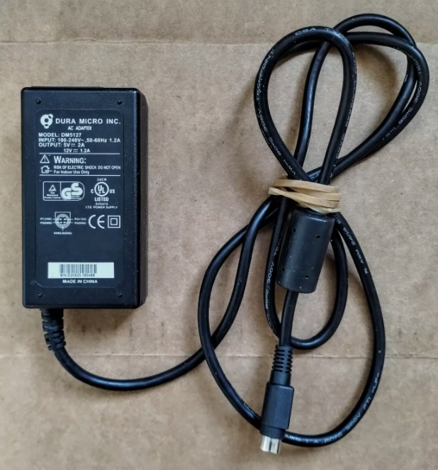 *Brand NEW*Dura Micro Inc Dual DM5127 4-Pin 5V 2A & 12V 1.2A AC/DC Adapter Power Supply