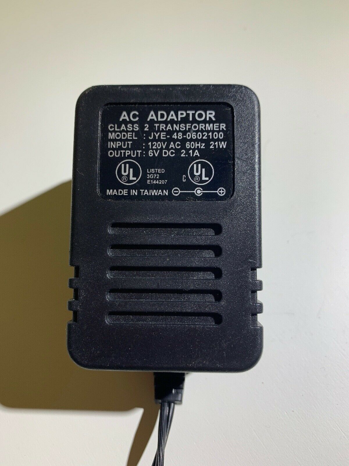 *Brand NEW* JYE-48-0602100 Class 2 Transformer 6V 2.1A Ac Adapter - Click Image to Close