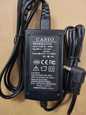 *Brand NEW* 9V 850MA AC DC ADAPTHE CASIO CT670 9V ct-670 ct-640 9850B POWER Supply