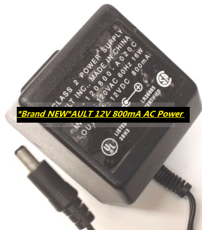 *Brand NEW*AULT P48-120800-A020C 12V 800mA AC Power Supply