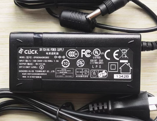 *Brand NEW*CLick CPS036A090300 5V-12V AC ADAPTHE POWER Supply