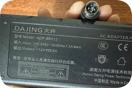 *Brand NEW*Original DAJING 12V 8A 96W AC Adapter ADP-96H12 Power Supply