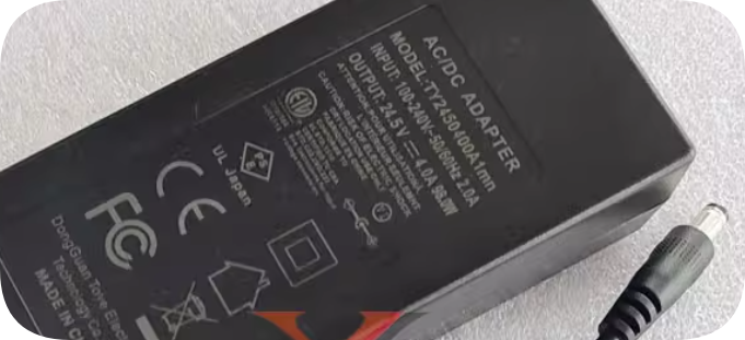 *Brand NEW*TY2450400A 1mm Charger Cable 24V 98W DC/DC Transformer Topway 24.5V 4A Power Adapter