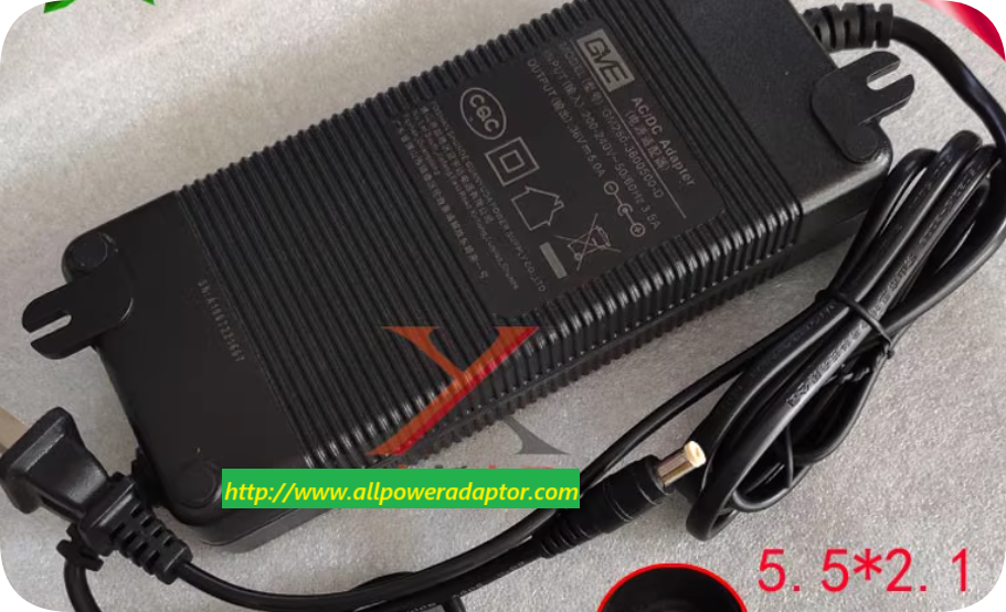 *Brand NEW*GVE GM250-3600500-D Round-hole Charging Cable Transformer 36V 5A 180W Power Adapter