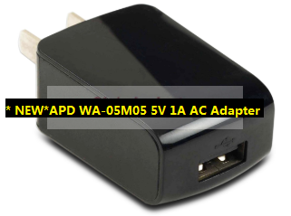 *Brand NEW*APD WA-05M05 5V 1A AC Adapter