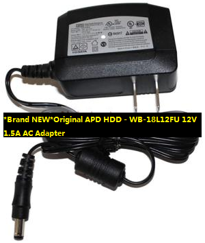 *Brand NEW*Original APD HDD - WB-18L12FU 12V 1.5A AC Adapter