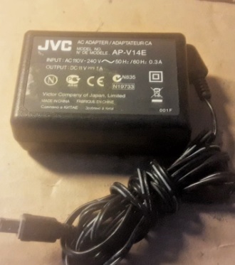 Original JVC AP-V14E AC Adapter for JVC GR-FXM41EK Camcorders Compatible Brand For JVC Compatible Model GR-FX